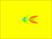 projectile at Mach 2.5